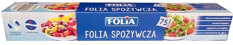 Folia spożywcza 29cm x 75m GRUBA 12 micronów STRETCH DO ŻYWNOŚCI