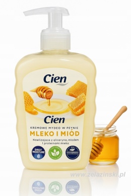 Kremowe mydło w płynie Cien MLEKO I MIÓD 500ml z gliceryną