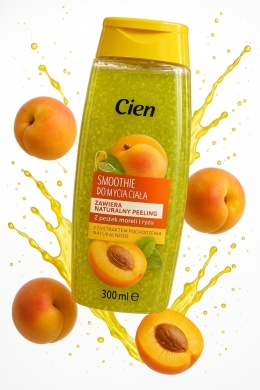 Cien Vegan Smoothie peeling żel pod prysznic PESTKI MORELI I RYŻ 300ml
