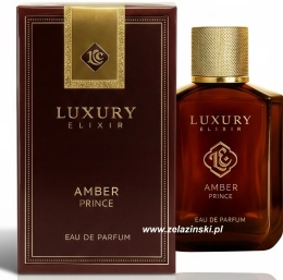 Woda perfumowana męska EDP Luxury elixir 100ml Amber Prince Bursztyn Książę