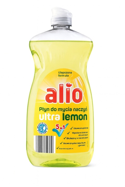 Alio Płyn do mycia naczyń koncentrat 5w1 Alio 500ml ULTRA LEMON Alio Płyn do mycia naczyń koncentrat 5w1 Alio 500ml ULTRA LEMON