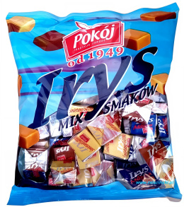 IRYSY 500g Cukierki mix pomadek mlecznych śmietanka, kakao, z makiem Pokój