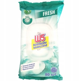 W5 Ściereczki mokre uniwersalne sprzątania FRESH